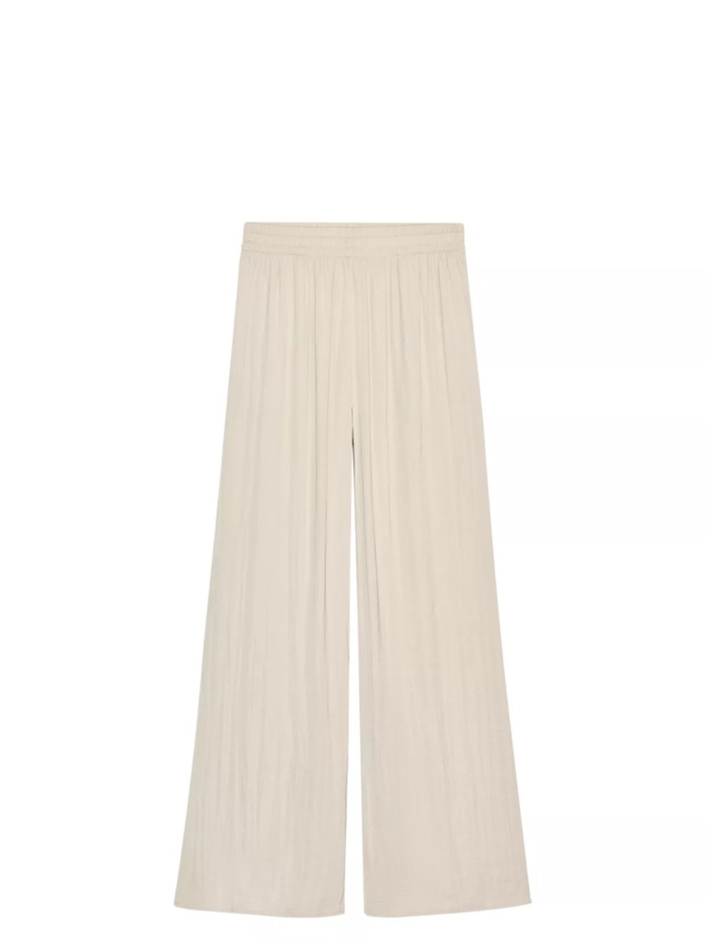 Zara Wide-Leg Cream Palazzo Trousers NWOT